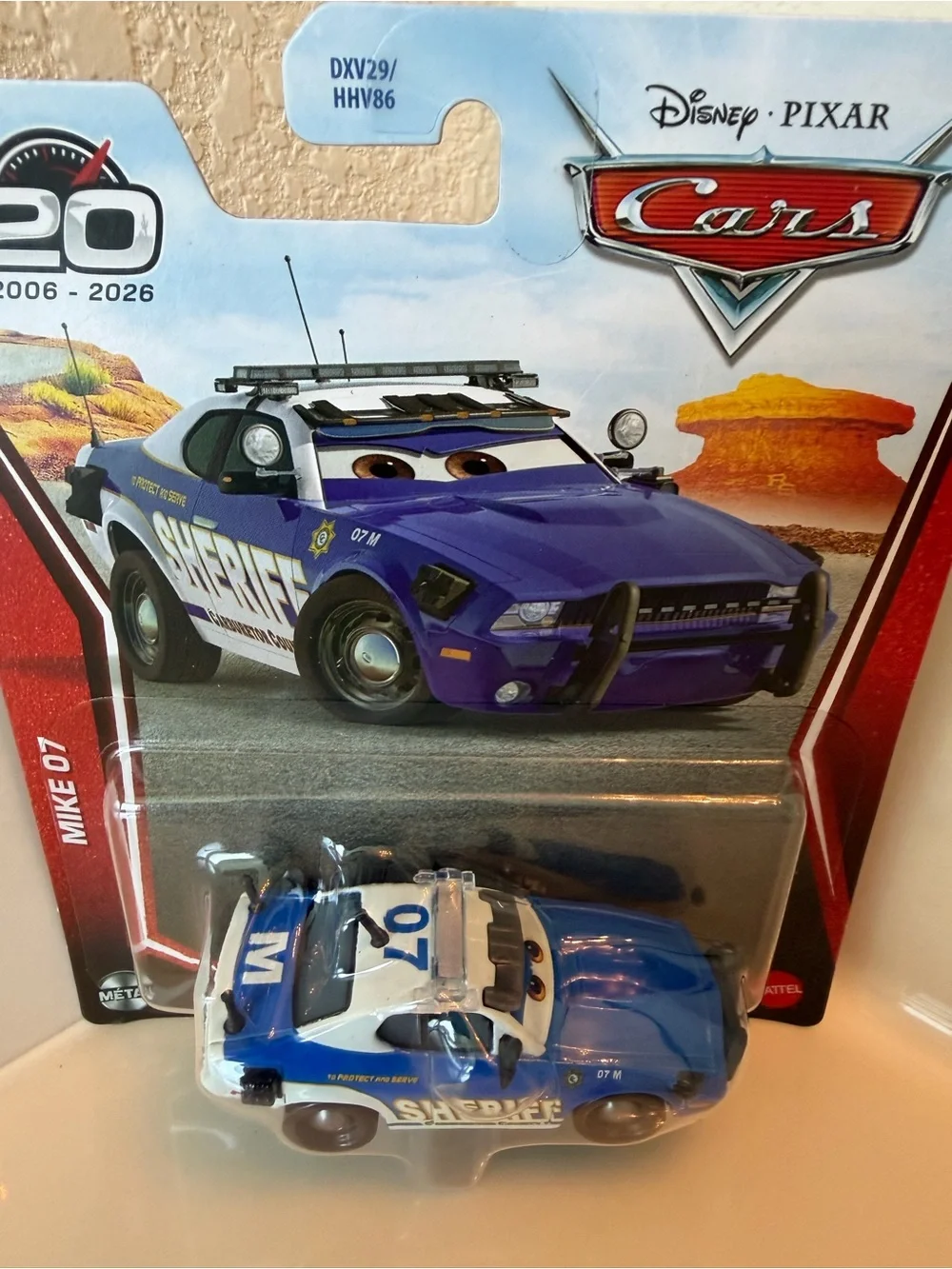 Cars Mike 07 Sheriff Blue Die-Cast Toy Car